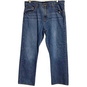 Calvin Klein Jeans Mens Size 38 Relaxed Straight Blue100% Cotton Casual Denim Vi